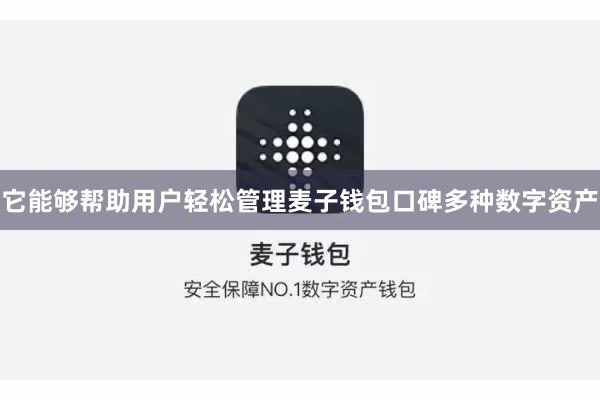 它能够帮助用户轻松管理麦子钱包口碑多种数字资产