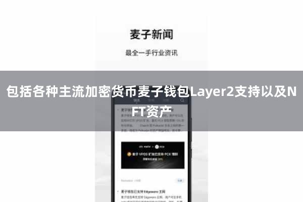 包括各种主流加密货币麦子钱包Layer2支持以及NFT资产