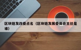 区块链发改委点名(区块链发展委员会主任是谁)