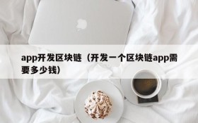 app开发区块链(开发一个区块链app需要多少钱)
