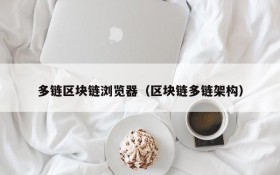多链区块链浏览器（区块链多链架构）