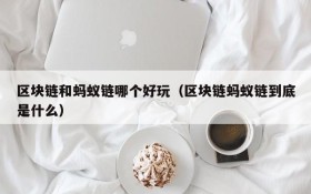 区块链和蚂蚁链哪个好玩（区块链蚂蚁链到底是什么）