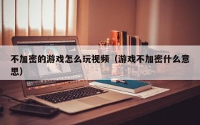 不加密的游戏怎么玩视频(游戏不加密什么意思)