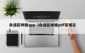 白话区块链app(白话区块链pdf百度云)