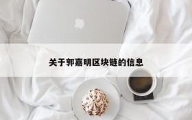 关于郭嘉明区块链的信息