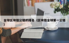 全球区块链公链的排名（区块链全球第一公链）