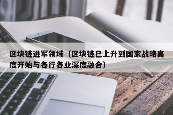 区块链进军领域（区块链已上升到国家战略高度开始与各行各业深度融合）