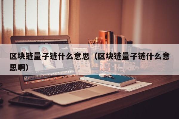 区块链量子链什么意思（区块链量子链什么意思啊）